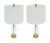 Mid-Century Modern Pair of Vintage Clear Bubble Glass Table Lamps For Sale - Image 3 of 10