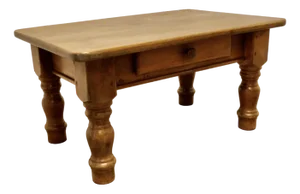 Pine Farmhouse Coffee Table, 1960s