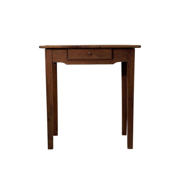 2000 - 2009 Tall 19th Century Walnut Coffee Table with Drawer For Sale - Image 5 of 5