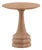 Modern Mango Wood Drip Pedestal Side Table For Sale