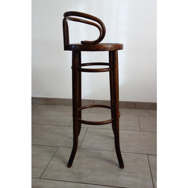 Children's High Stool in Bentwood, 1890 For Sale - Image 5 of 12