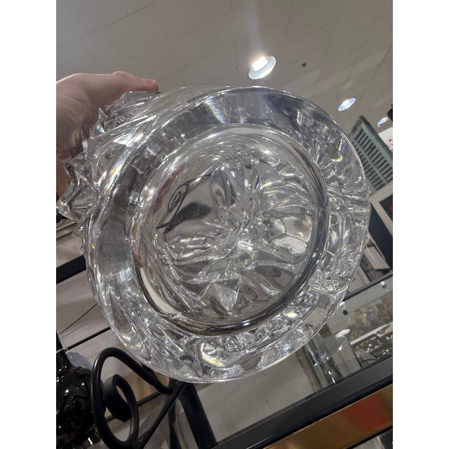 1980s 1980s Bohemia Czech Republic Crystal Vase New 8in For Sale - Image 5 of 5