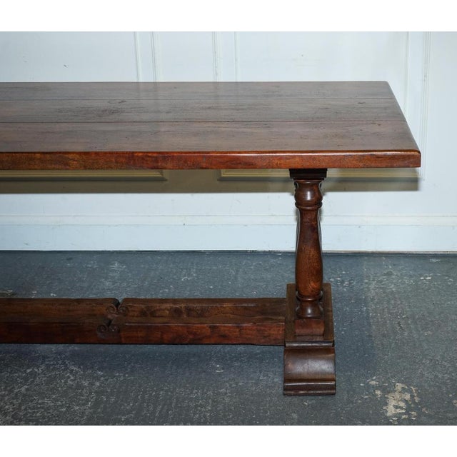 Vintage Hardwood Rectangular Dining Table For Sale - Image 13 of 16