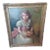 Vintage Framed Oil Painting on Canvas of Young Girl With Basket For Sale