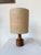 Turned Olive Wood Table Lamp, 1950s For Sale - Image 10 of 17