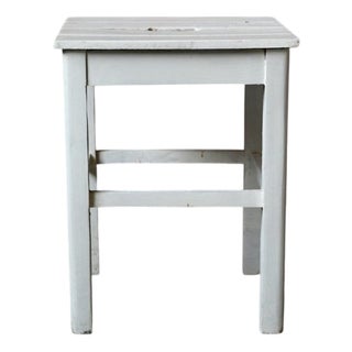 Vintage Bohemian Wooden Farmhouse Stool, 1950s For Sale