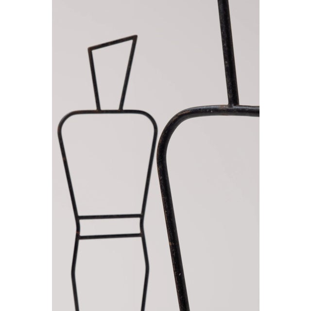 Mid-Century Modern Figurative Steel Mannequin Clothes Stand, 1960s For Sale - Image 3 of 10