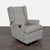 This Pottery Barn lounge chair features a stylish wingback design in a neutral gray fabric. It functions as a comfortable...