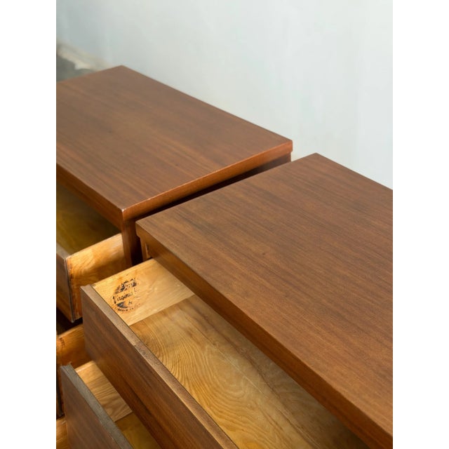 W32.25 D19.5 H33.5 Pair of early mid century compact dresser in excellent restored conditions. Each unit has been restored...