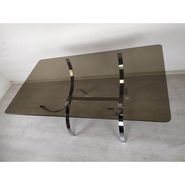 Vintage Glass Chrome Office Desk, 1970s For Sale - Image 9 of 18