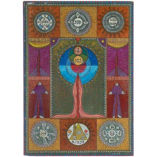 Mino Meno, Prayer 1, 1977, Oil on Plywood For Sale
