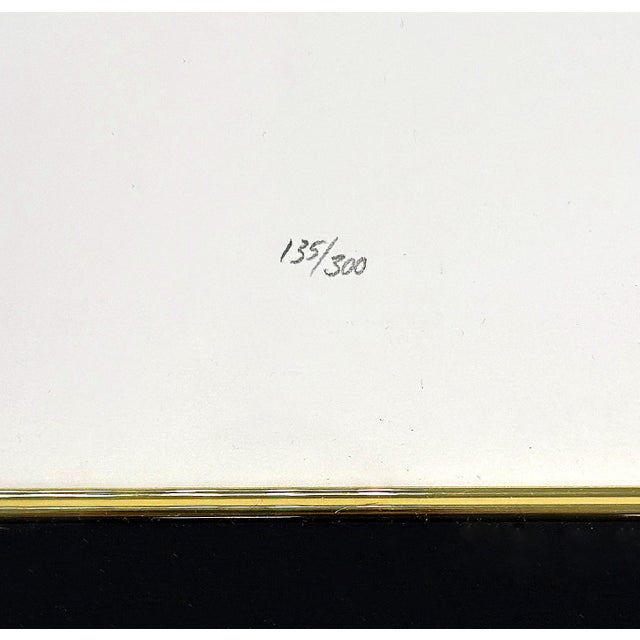 Wood 1980s Erté, Diva Suite (Set of 2 Framed Hand Signed Embossed Serigraphs) For Sale - Image 7 of 7