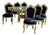 1980 Italian Maker Baroque Gold Beech Dining Set-7 Pc For Sale