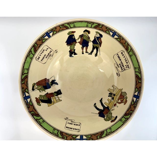 Royal Doulton Musketeers Seriesware Bowl, Early 20th Century For Sale - Image 10 of 18