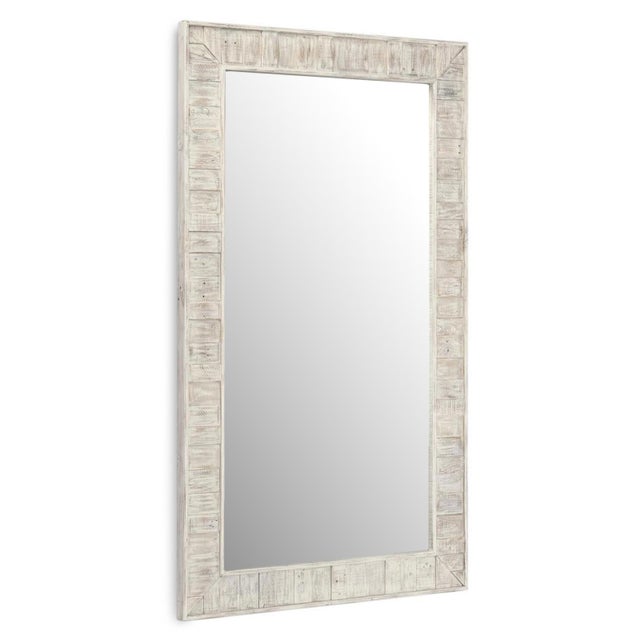 Crafted from salvaged pine wood, this oversized floor mirror brings warmth, character, and timeless architectural appeal...