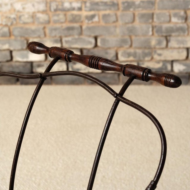 Wood 19th Century French Iron Sled With Oak Seat For Sale - Image 7 of 10