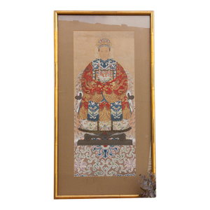 Imperial Framed Ancestor Portrait of a Court Lady