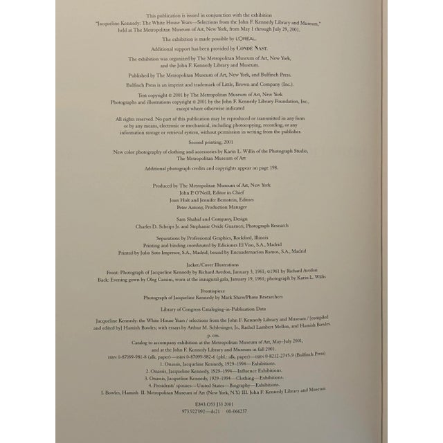 Jacqueline Kennedy: The White House Years. Selections from the John F. Kennedy Library and Museum. Approximately 150 full...