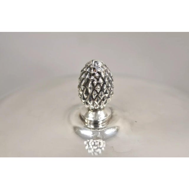 Traditional Vintage Sheffield Silver Co. Mid Century Modern Silver Plated Lidded Ice Bucket For Sale - Image 3 of 10