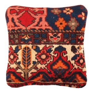 Pasargad Vintage Hand Knotted Farahan Rug Pillow For Sale