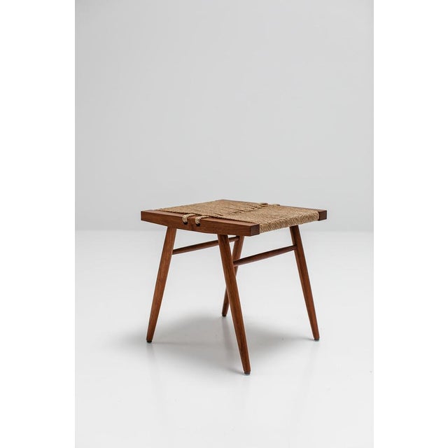 Grass-Seated Stools by George Nakashima for Sakura, 2015, Set of 2 For Sale - Image 13 of 13