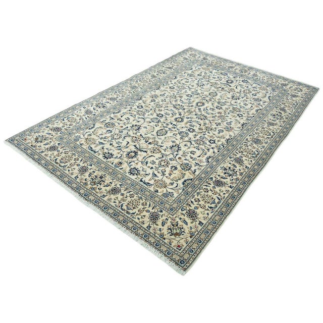 Hand-Knotted Kashan Cork and Wool Rug, 2000s For Sale - Image 13 of 13