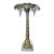 Mid 20th Century Maison Janseni Style French Palm Tree Gilt Floor Wall Sconces For Sale