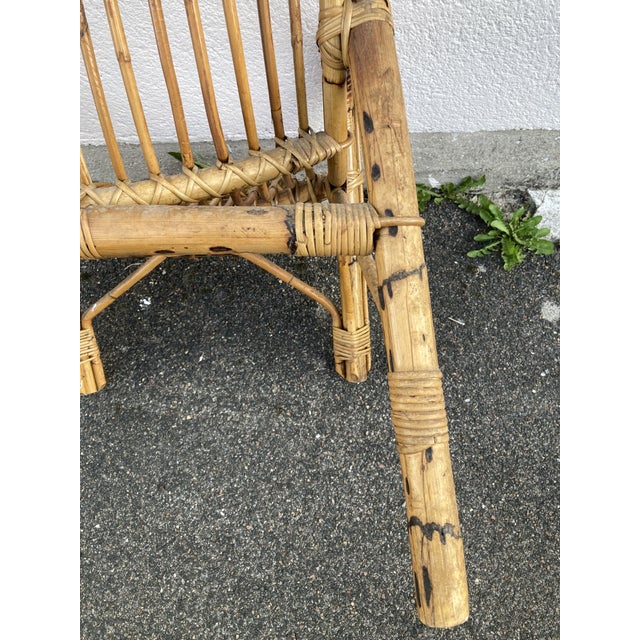 Rattan Armchair in Rattan For Sale - Image 13 of 18