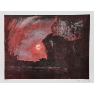 Lloyd Lozes Goff, Sunset, Lithograph For Sale