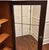 Early 20th Century Antique Arts & Crafts Oak Bookcase With Original Leaded Glass Doors – Narrow 11” Profile For Sale - Image 5 of 9