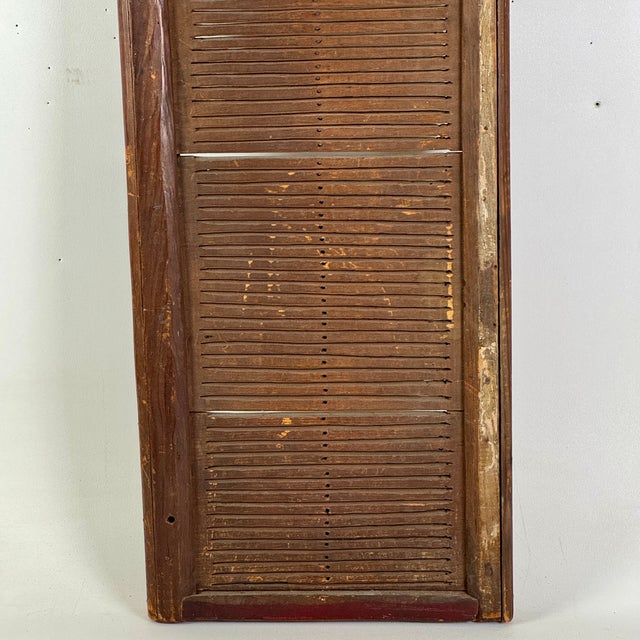 Antique 19th C. Country Early Primitive Unusually Large 44” Weaving Wood Tape Loom For Sale - Image 4 of 11