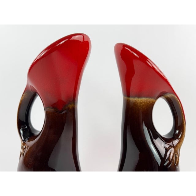 Pair of Signed Ceramidi Zoomorphic Sculptural Ceramic Vases, France For Sale - Image 4 of 16