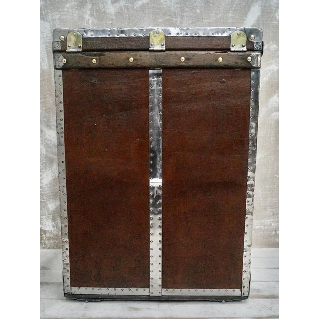 Antique Canvas Dispatch Trunk by Emil Kasper, 1900s For Sale - Image 3 of 12