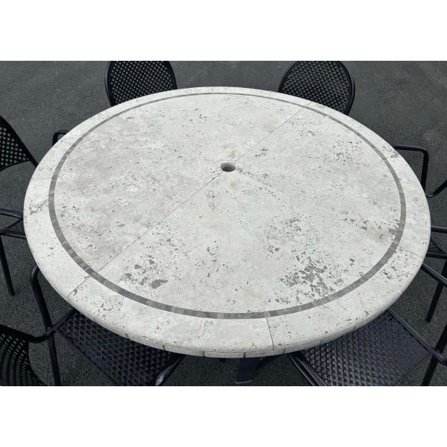 Perfect for your outdoor space!! The table measures 54x29, the chairs measure 17x22x33 and the stand measures 19x13 No...