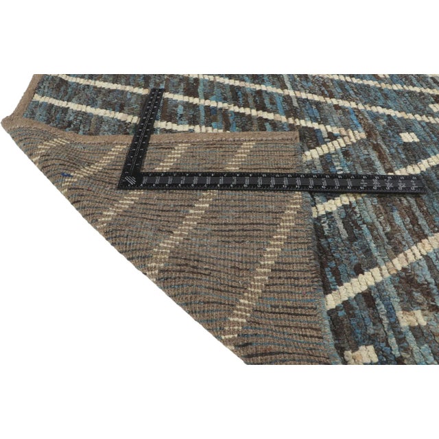 Textile Vintage Modern Desert Nightfall Moroccan Rug - 08'02 X 10'02. For Sale - Image 7 of 11