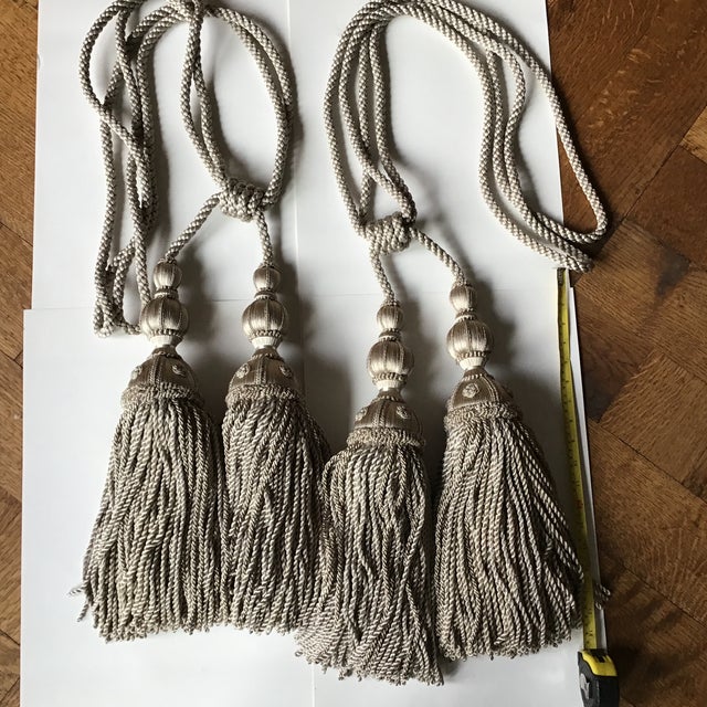 Large Silk Decorator Tassels Curtain Tie Backs a Pair Chairish