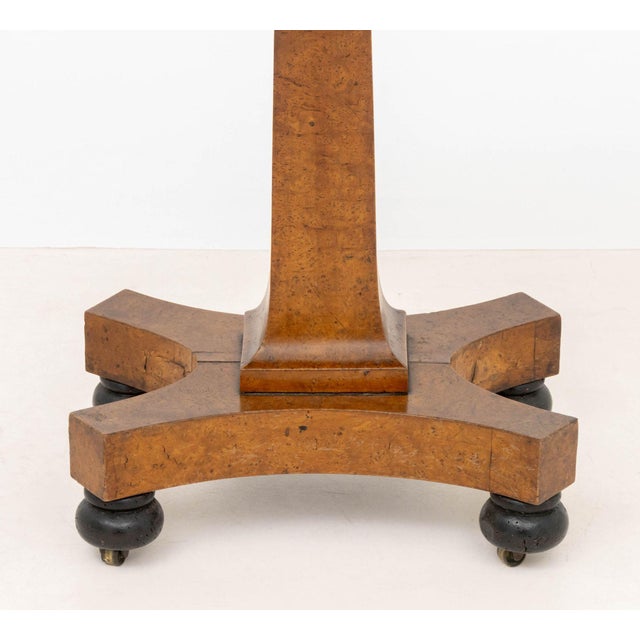 Regency Burl Elm Teapoy, 19th Century For Sale - Image 4 of 10