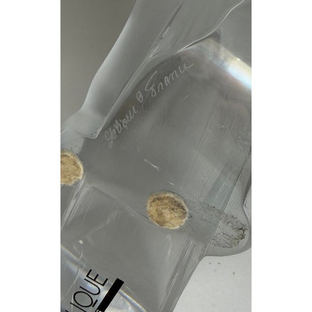 Pair of Lalique Frosted Crystal Kazak Horse Sculpture Bookends For Sale In Los Angeles - Image 6 of 6