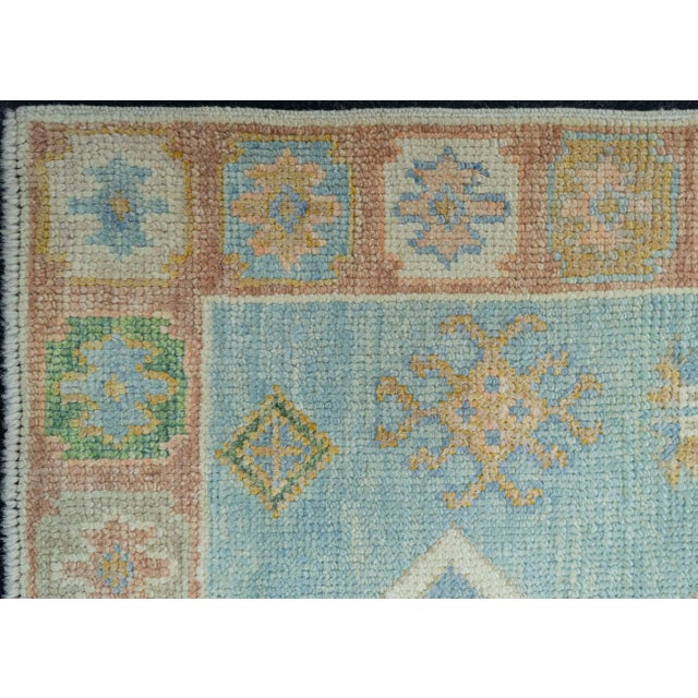 Turkish Oushak Rug 2'10" x 6'5" #19209 For Sale - Image 4 of 8