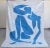 Henri Matisse - Blue Nude 4 - Inspired Silk Hand Woven Flat Weave Area - Wall Rug 4′11″ × 6′10″ For Sale - Image 12 of 12