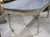 19th Century French Painted Louis XVI Style Dining Table With Grey Marble Top For Sale - Image 15 of 18