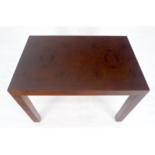 Directional c1970s Mid Century Modern Side End 20x30 Rectangle Burl End Table MINT