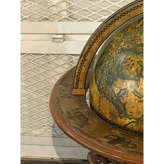 Late 20th Century Vintage Italian Terrestrial Globe on Stand For Sale - Image 5 of 9
