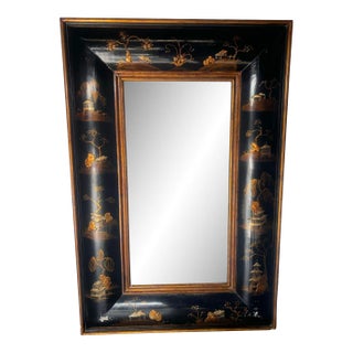 Chinoiserie Black Lacquer Frame For Sale