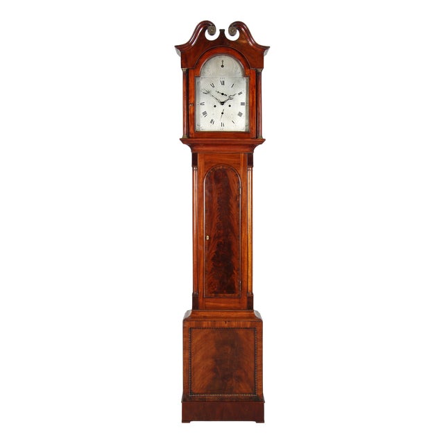 Mahogany Grandfather Clock, Scottland, 1820s For Sale