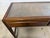 Vintage Chinioiserie Style Glass Rattan Top 2 Tier Console Table Desk For Sale - Image 11 of 14