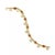 Contemporary Citrine 14k Yellow Gold Fancy Link Bracelet For Sale - Image 3 of 4