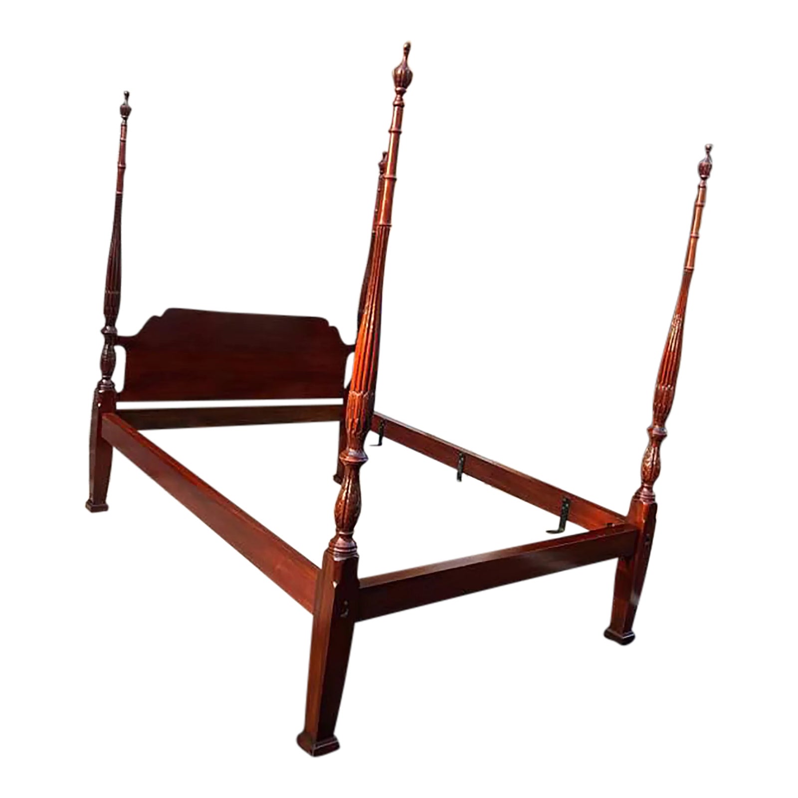 Vintage 20th Century Georgian or Chippendale Style Four Poster