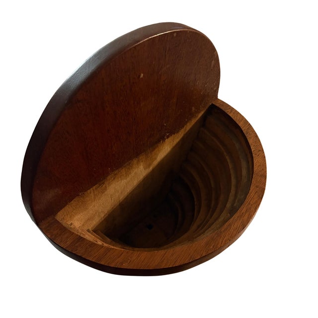 Art Deco Wooden Wall Pocket For Sale - Image 4 of 9