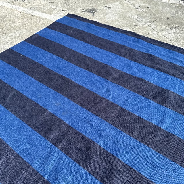 8ft 1in × 10ft Serena & Lily Stripe Perennials Area Rug For Sale - Image 9 of 12